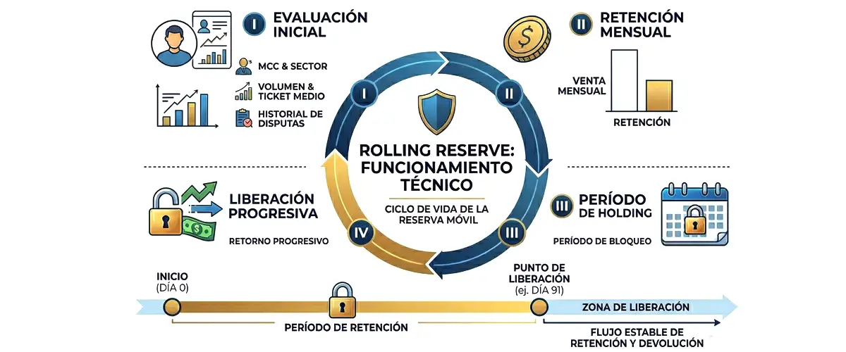 How rolling reserve works Rolling reserve cycle