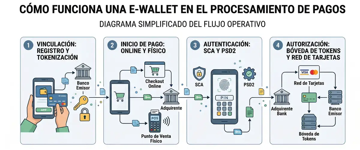 How an E-Wallet works in payment processing How an E-Wallet works in digital payments