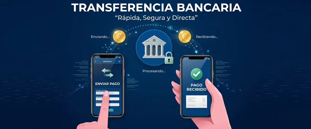 Flow of an electronic bank transfer Bank transfer process between accounts with sending and receiving of funds