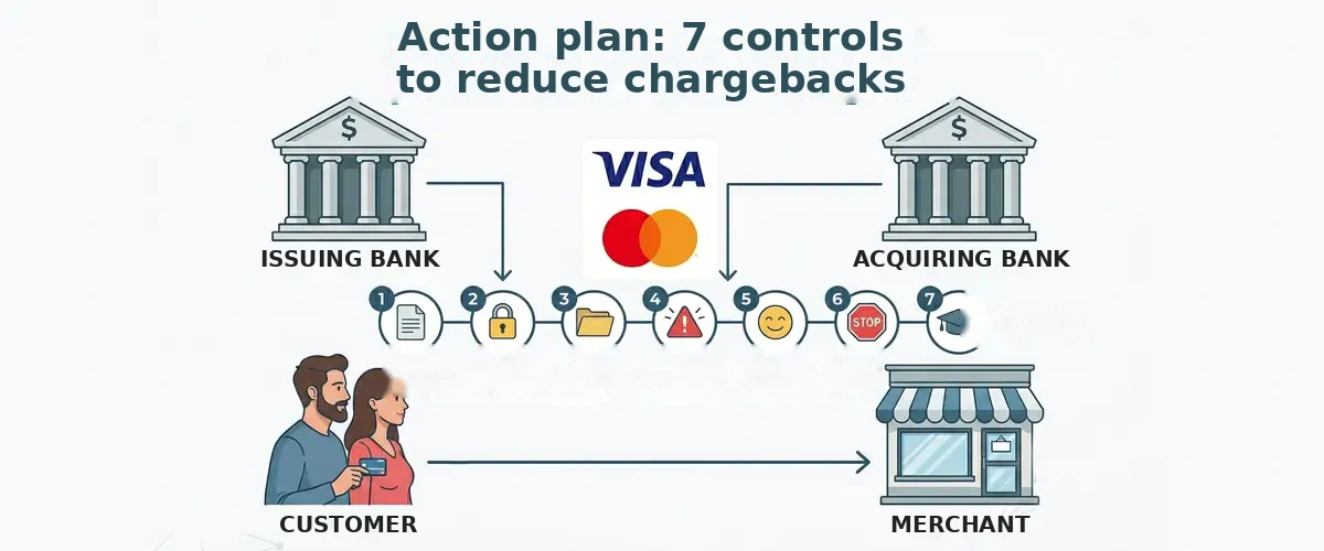 Action plan to reduce chargebacks with key controls