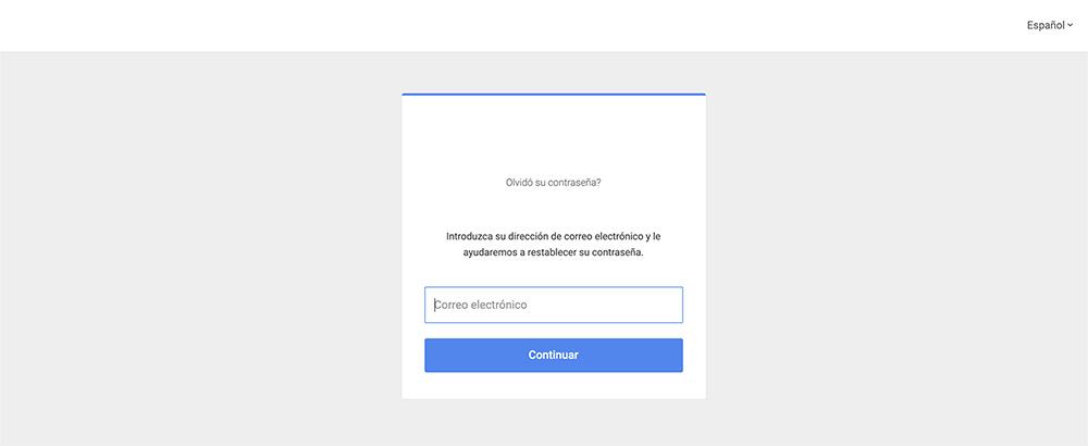 Cambio de contraseña pasarela de pagos