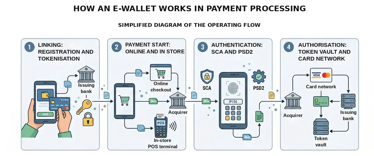How an E-Wallet works in digital payments How an E-Wallet works in digital payments