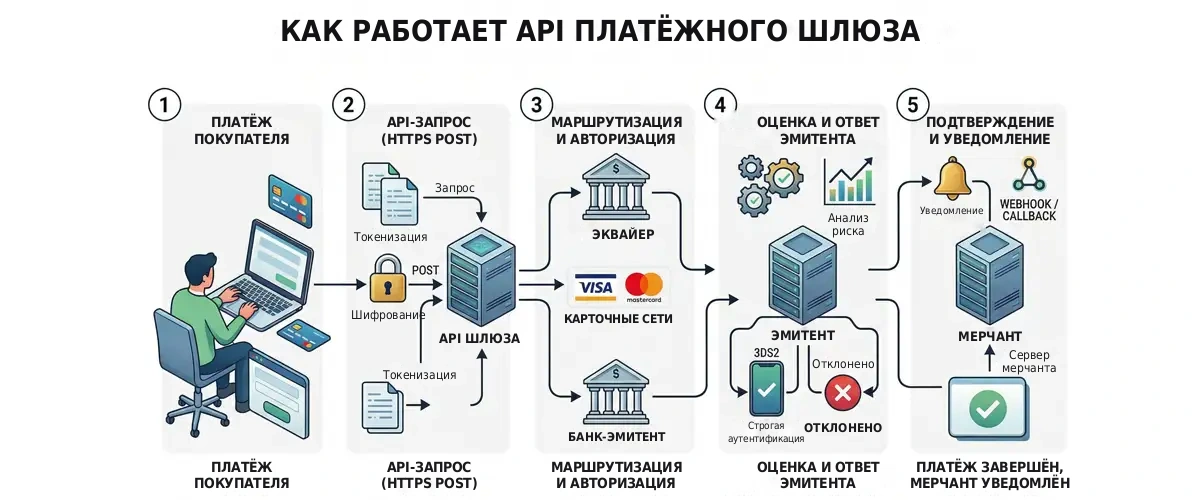 Как работает API платёжного шлюза Как работает API платёжного шлюза