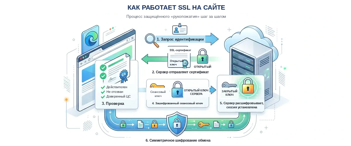 Как работает Протокол SSL на веб‑странице