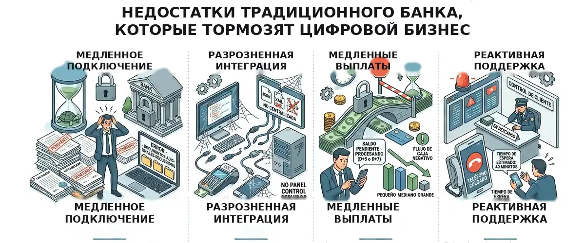 Недостатки традиционных банков Недостатки традиционных банков