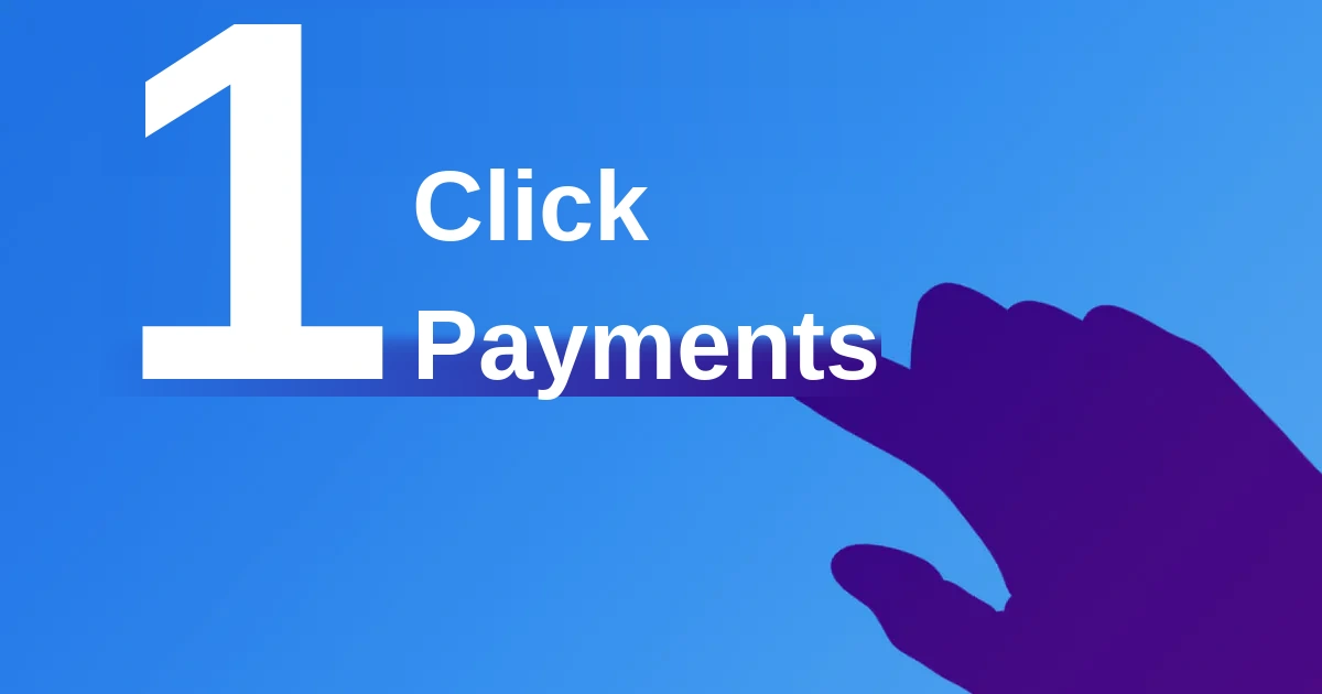 One‑click payment with fast checkout button