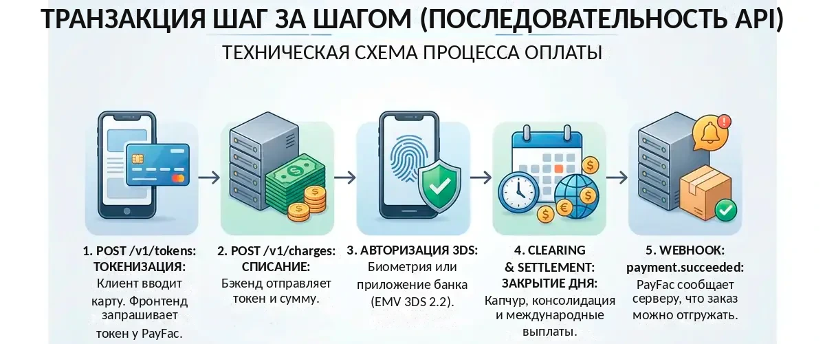 Процесс платежа через АПИ Процесс платежа через АПИ