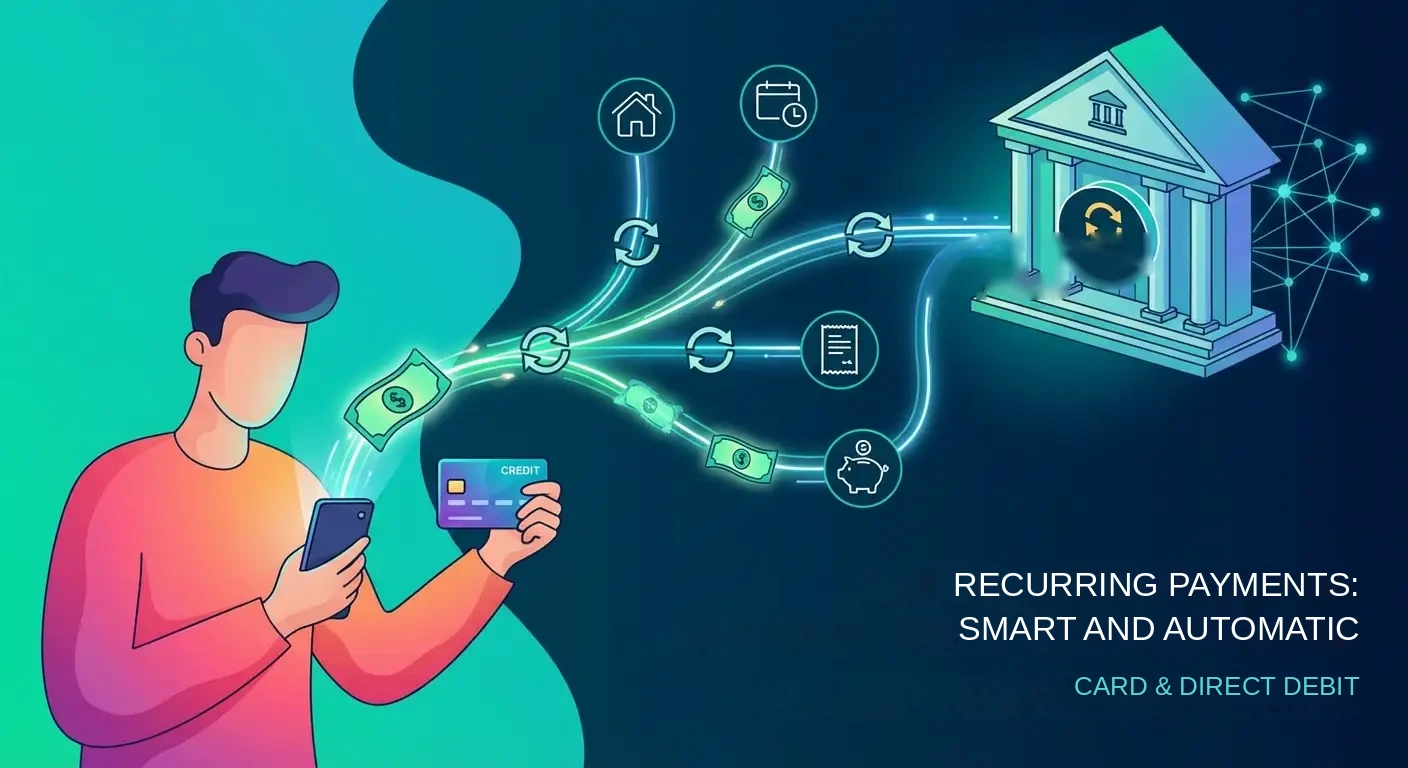 Automatic recurring payments with card and bank direct debit Automatic recurring payments with card and bank direct debit